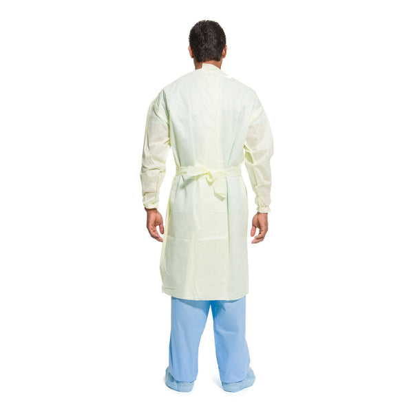 Halyard Tri-Layer Protective Procedure Gown Large Yellow NonSterile AAMI Level 2 Disposable (379372_EA) 1/EA