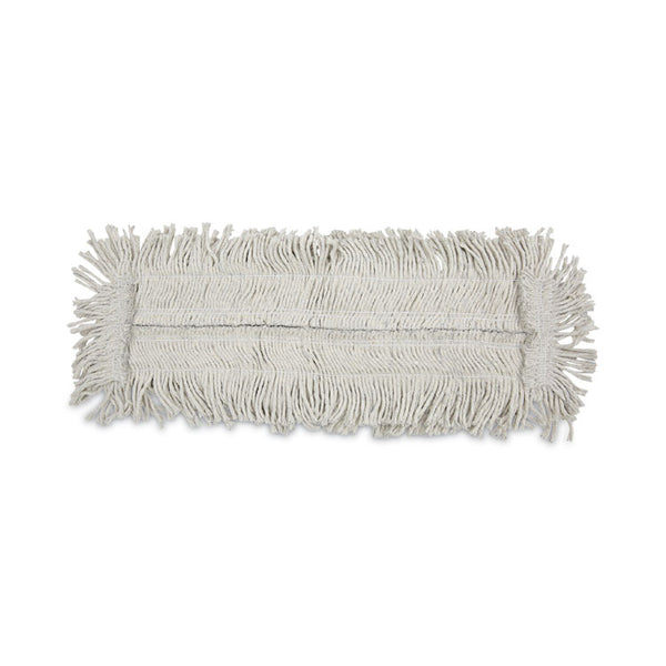 Boardwalk® Disposable Cut End Dust Mop Head, Cotton/Synthetic, 24w x 5d, White (BWK1624) Each