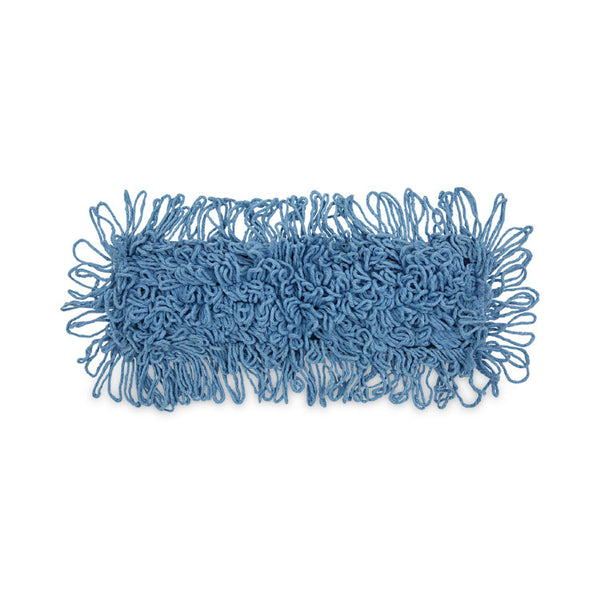 Boardwalk® Mop Head, Dust, Looped-End, Cotton/Synthetic Fibers, 18 x 5, Blue (BWK1118) Each