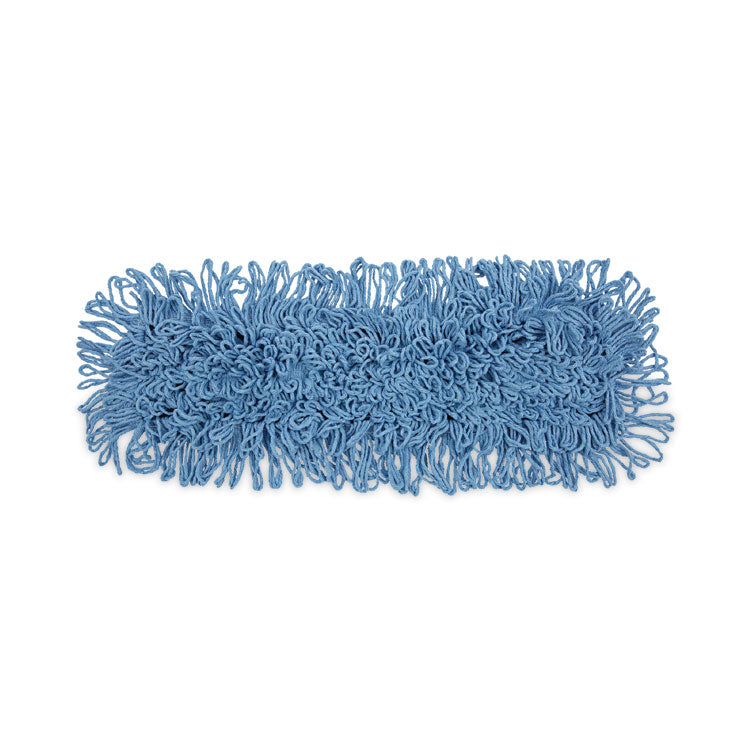 Boardwalk® Mop Head, Dust, Looped-End, Cotton/Synthetic Fibers, 24 x 5, Blue (BWK1124)