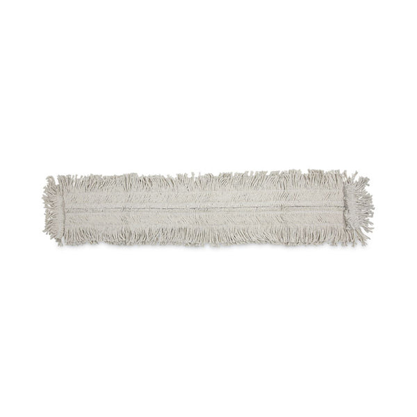 Boardwalk® Mop Head, Dust, Disposable, Cotton/Synthetic Fibers, 48 x 5, White (BWK1648) Each