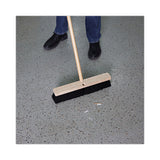 Boardwalk® Floor Brush Head, 3" Black Medium Weight Polypropylene Bristles, 18" Brush (BWK20618)
