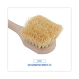 Boardwalk® Utility Brush, Cream Tampico Bristles, 5.5" Brush, 3" Tan Plastic Handle (BWK4208) Each