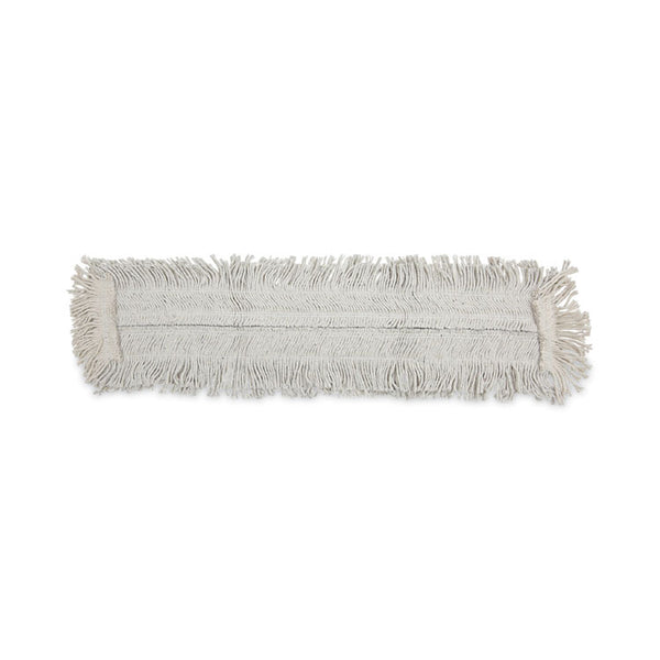 Boardwalk® Disposable Dust Mop Head w/Sewn Center Fringe, Cotton/Synthetic, 36w x 5d, White (BWK1636) Each