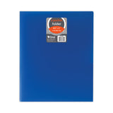 C-Line® Two-Pocket Heavyweight Poly Portfolio Folder, 11 x 8.5, Blue, 25/Box (CLI33955BX)