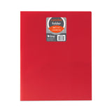 C-Line® Two-Pocket Heavyweight Poly Portfolio Folder, 11 x 8.5, Red, 25/Box (CLI33954BX)