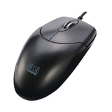 Adesso Three-Button Desktop Optical Scroll USB Mouse, USB 2.0, Left/Right Hand Use, Black (ADEHC3003US) Each