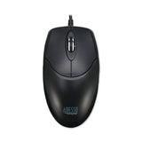Adesso Three-Button Desktop Optical Scroll USB Mouse, USB 2.0, Left/Right Hand Use, Black (ADEHC3003US) Each