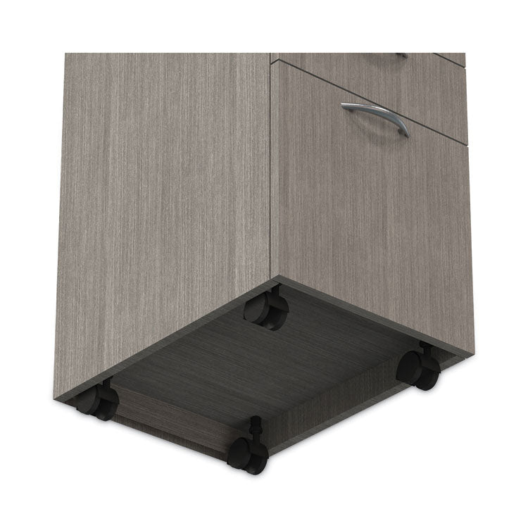 Alera® Alera Valencia Series Mobile Pedestal File, Left/Right, 3-Drawer: Box/Box/File, Legal/Letter, Gray, 15.88 x 20.5 x 28.39 (ALEVA572816GY)