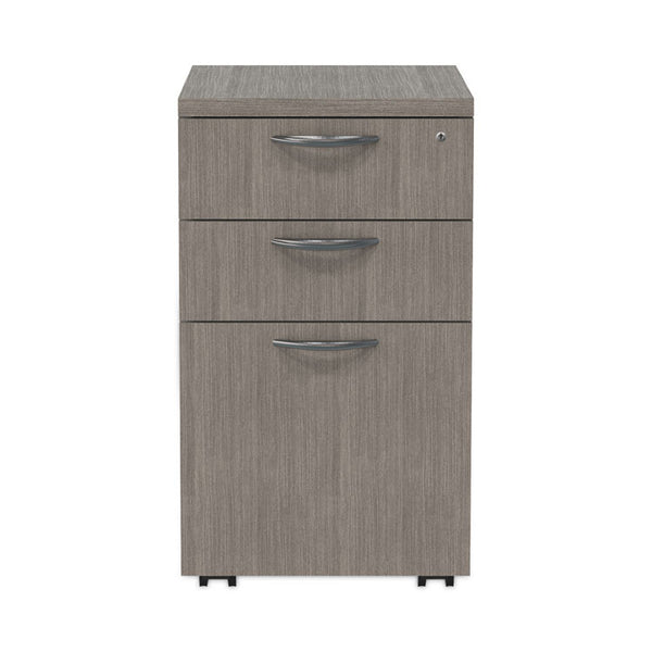 Alera® Alera Valencia Series Mobile Pedestal File, Left/Right, 3-Drawer: Box/Box/File, Legal/Letter, Gray, 15.88 x 20.5 x 28.39 (ALEVA572816GY)