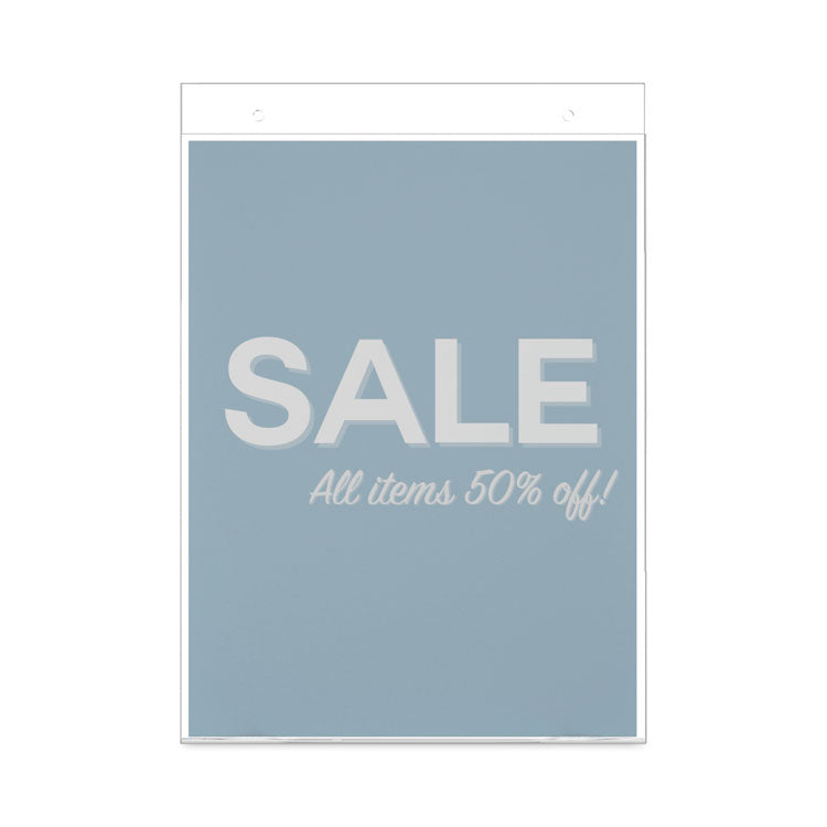 deflecto® Classic Image Wall-Mount Sign Holder, Portrait, 8.5 x 11, Clear (DEF68201) Each