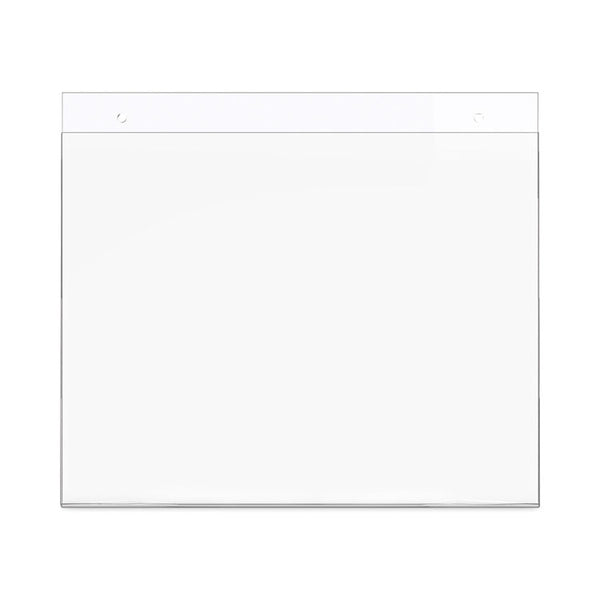 deflecto® Classic Image Wall-Mount Sign Holder, Landscape, 11 x 8.5, Clear (DEF68301) Each