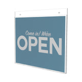 deflecto® Classic Image Wall-Mount Sign Holder, Landscape, 11 x 8.5, Clear (DEF68301) Each
