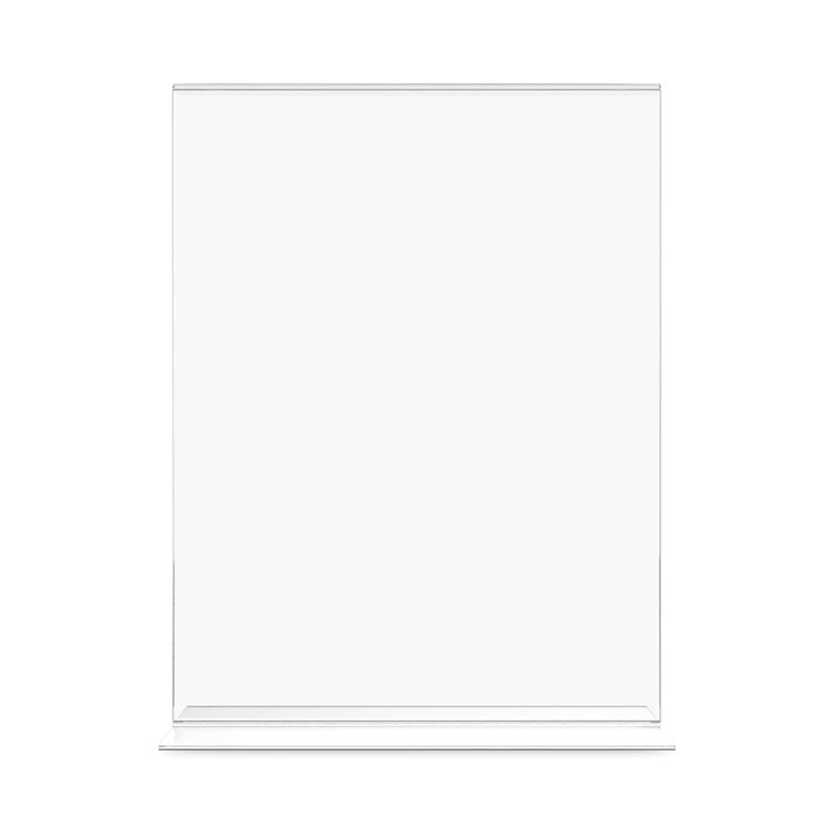 deflecto® Classic Image Double-Sided Sign Holder, 8.5 x 11 Insert, Clear (DEF69201) Each