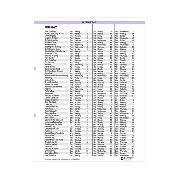 House of Doolittle™ Recycled WildFlower Weekly/Monthly Planner, WildFlower Artwork, 11 x 8.5, Gray/White/Purple Cover, 12-Month (Jan-Dec): 2026 (HOD28774) Each