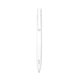 Zebra® bLen Gel Pen, Retractable, Fine 0.7 mm, Black Ink, White Barrel, Dozen (ZEB41400) Pack of 12
