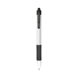 Zebra® Sarasa Dry X20+ Gel Pen, Retractable, Fine 0.7 mm, Black Ink, White/Black Barrel, Dozen (ZEB41610) Pack of 12