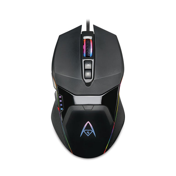 Adesso iMouse X5 Illuminated Seven-Button Gaming Mouse, USB 2.0, Left/Right Hand Use, Black (ADEIMOUSEX5) Each