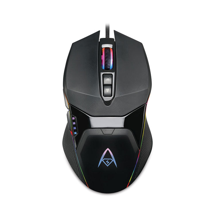Adesso iMouse X5 Illuminated Seven-Button Gaming Mouse, USB 2.0, Left/Right Hand Use, Black (ADEIMOUSEX5) Each