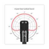 Adesso Xtream M4 Cardioid Condenser Recording Microphone, Black (ADEXTREAMM4) Each