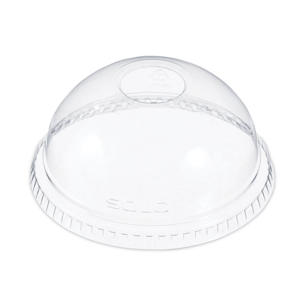 SOLO® Dome-Top Cold Cup Lids, Fits 16 oz, Clear, 1,000/Carton (DCCDLR662) Case of 1000