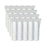 SOLO® Flexstyle Double Poly Paper Containers, 8 oz, White, Paper, 25/Pack, 20 Packs/Carton (SCCHS4085WH) Case of 500