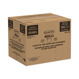 SOLO® Flexstyle Double Poly Paper Containers, 8 oz, White, Paper, 25/Pack, 20 Packs/Carton (SCCHS4085WH)