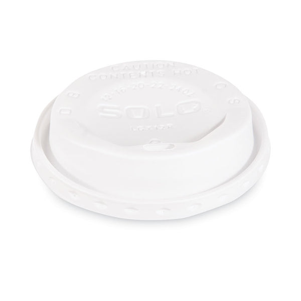 SOLO® The Gourmet Lid Hot Cup Lids for Trophy Plus, Fits 12 oz to 20 oz, White, 1,500/Carton (SCCLGXW2)