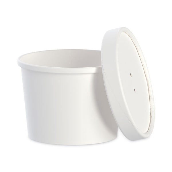 SOLO® Flexstyle Food Lid Container, 12.1 oz, 3.6" Diameter, White, Plastic, 250/Carton (SCCKHSB12AWH)