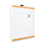 U Brands PINIT Magnetic Dry Erase Calendar with Plastic Frame, One-Month, 20 x 16, White Surface, White Plastic Frame (UBR437U0001) Each