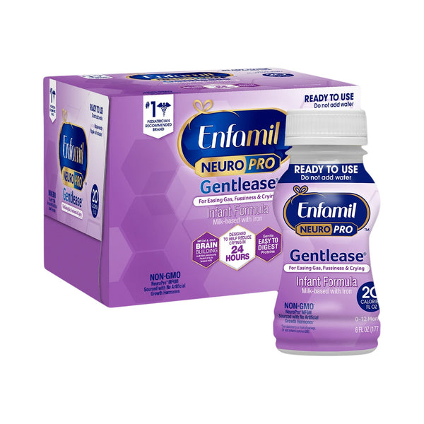 Enfamil NeuroPro™ Gentlease® Infant Formula Unflavored 6 oz. Bottle Liquid Milk-Based Crying / Spitup (1118215_EA) 1/EA