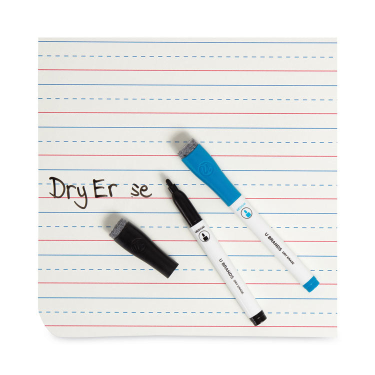 U Brands Double-Sided Dry Erase Lap Board, 12 x 9, White Surface, 24/Pack (UBR4863U0001) Each