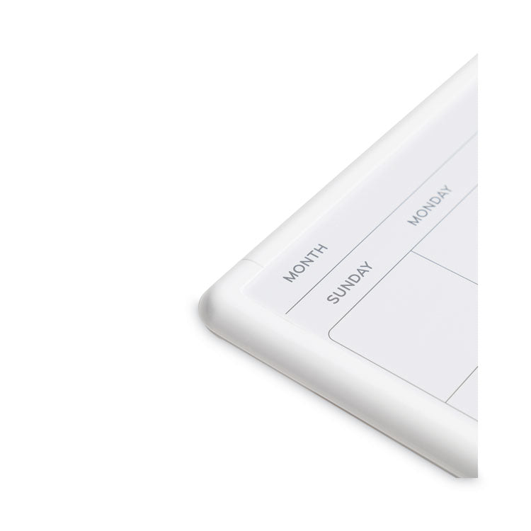 U Brands Magnetic Dry Erase Monthly Calendar, 14 x 11.66, White Surface, White Plastic Frame (UBR260U0004) Each