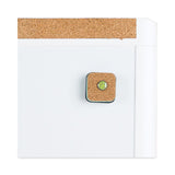 U Brands PINIT Magnetic Dry Erase Board with Plastic Frame, 20 x 16, White Surface, White Plastic Frame (UBR428U0001) Each