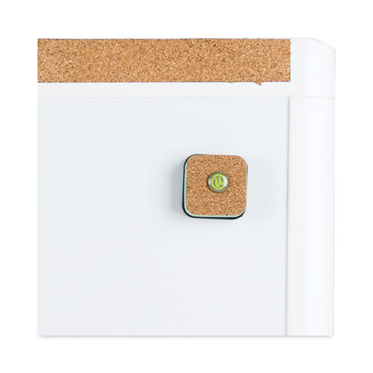 U Brands PINIT Magnetic Dry Erase Board with Plastic Frame, 20 x 16, White Surface, White Plastic Frame (UBR428U0001) Each