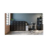 Alera® Four-Drawer Economy Vertical File, Letter-Size File Drawers, 15" x 26.5" x 52", Black (ALEHVF152652BL)