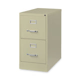 Alera® Two-Drawer Economy Vertical File, Letter-Size File Drawers, 15" x 26.5" x 28.37", Putty (ALEHVF152629PY) Each