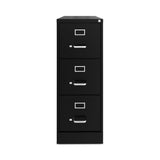 Alera® Three-Drawer Economy Vertical File, Letter-Size File Drawers, 15" x 22" x 40.19", Black (ALEHVF1541BL) Each