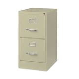 Hirsh Industries® Vertical Letter File Cabinet, 2 Letter-Size File Drawers, Putty, 15 x 22 x 28.37 (HID17889)