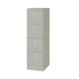 Alera® Four-Drawer Economy Vertical File, Letter-Size File Drawers, 15" x 22" x 52", Light Gray (ALEHVF152252LG) Each