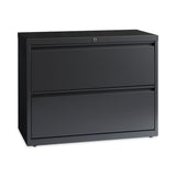 Hirsh Industries® Lateral File Cabinet, 2 Letter/Legal/A4-Size File Drawers, Charcoal, 36 x 18.62 x 28 (HID16065)