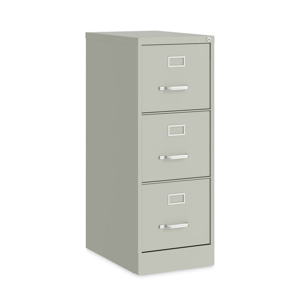 Alera® Three-Drawer Economy Vertical File, Letter-Size File Drawers, 15" x 22" x 40.19", Light Gray (ALEHVF1541LG)