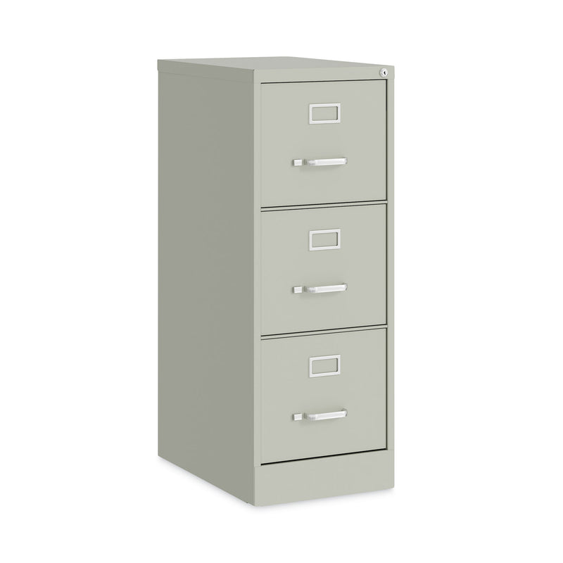 Alera® Three-Drawer Economy Vertical File, Letter-Size File Drawers, 15" x 22" x 40.19", Light Gray (ALEHVF1541LG) Each