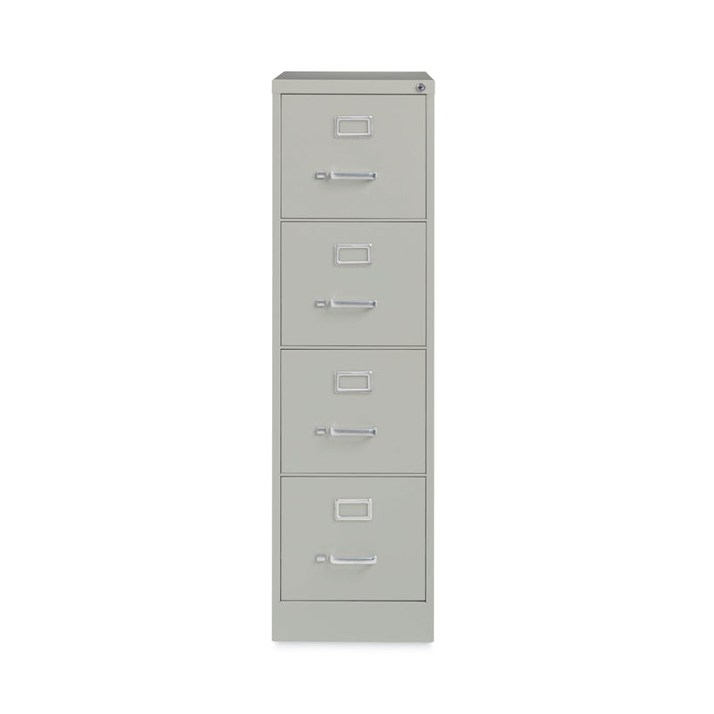 Alera® Four-Drawer Economy Vertical File, Letter-Size File Drawers, 15" x 22" x 52", Light Gray (ALEHVF152252LG) Each