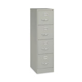 Alera® Four-Drawer Economy Vertical File, Letter-Size File Drawers, 15" x 22" x 52", Light Gray (ALEHVF152252LG) Each