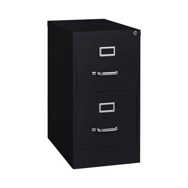 Hirsh Industries® Vertical Letter File Cabinet, 2 Letter-Size File Drawers, Black, 15 x 22 x 28.37 (HID17890)
