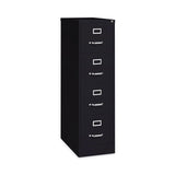 Alera® Four-Drawer Economy Vertical File, Letter-Size File Drawers, 15" x 26.5" x 52", Black (ALEHVF152652BL)