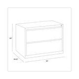 Hirsh Industries® Lateral File Cabinet, 2 Letter/Legal/A4-Size File Drawers, Putty, 30 x 18.62 x 28 (HID14970)