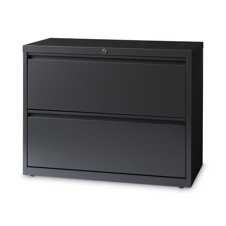 Hirsh Industries® Lateral File Cabinet, 2 Letter/Legal/A4-Size File Drawers, Charcoal, 36 x 18.62 x 28 (HID16065)
