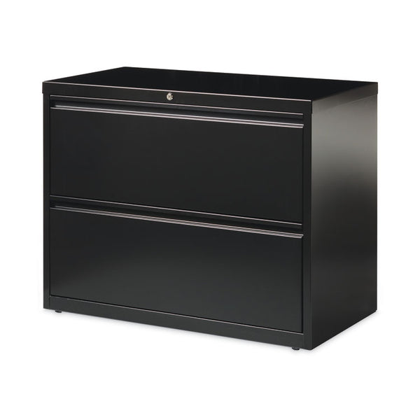 Hirsh Industries® Lateral File Cabinet, 2 Letter/Legal/A4-Size File Drawers, Black, 36 x 18.62 x 28 (HID14983)